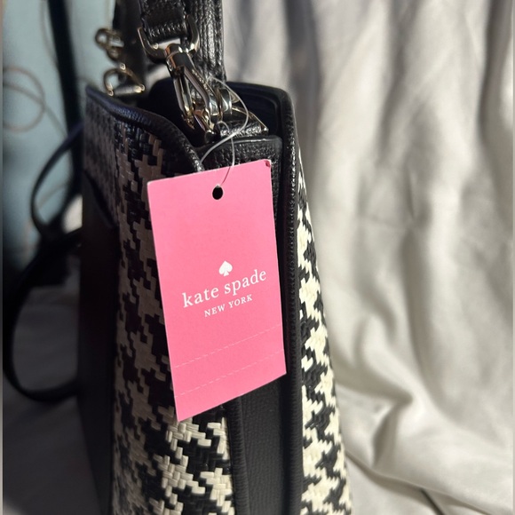 Kate Spade houndstooth crossbody handbag - Picture 2 of 13